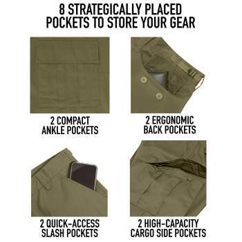 Rothco Vintage Camo Paratrooper Fatigue Pants