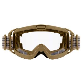 Rothco ANSI Rated OTG Goggles (Coyote Brown / Clear Lens)